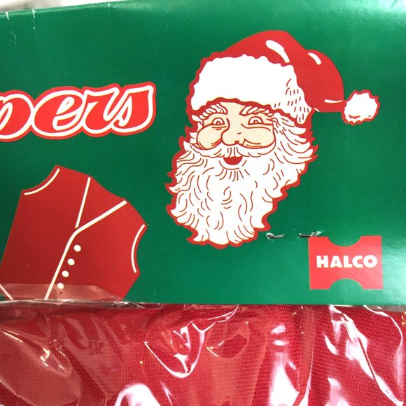 Halco “Merry Christmas” Santa Claus Toy Bag with Drawstring #999  NWT VTG - Picture 8 of 9